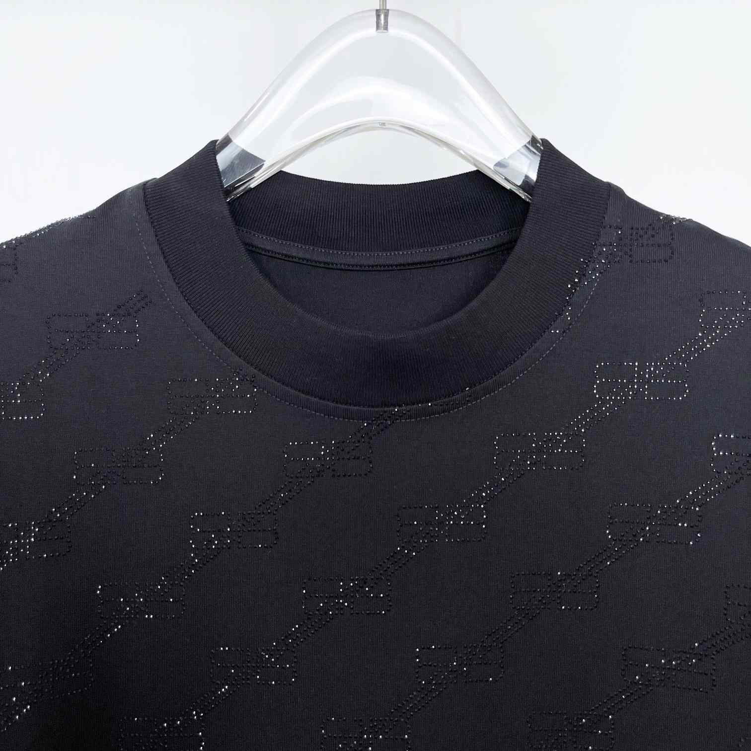 Balenciaga T-Shirt Oversized In Black - DesignerGu