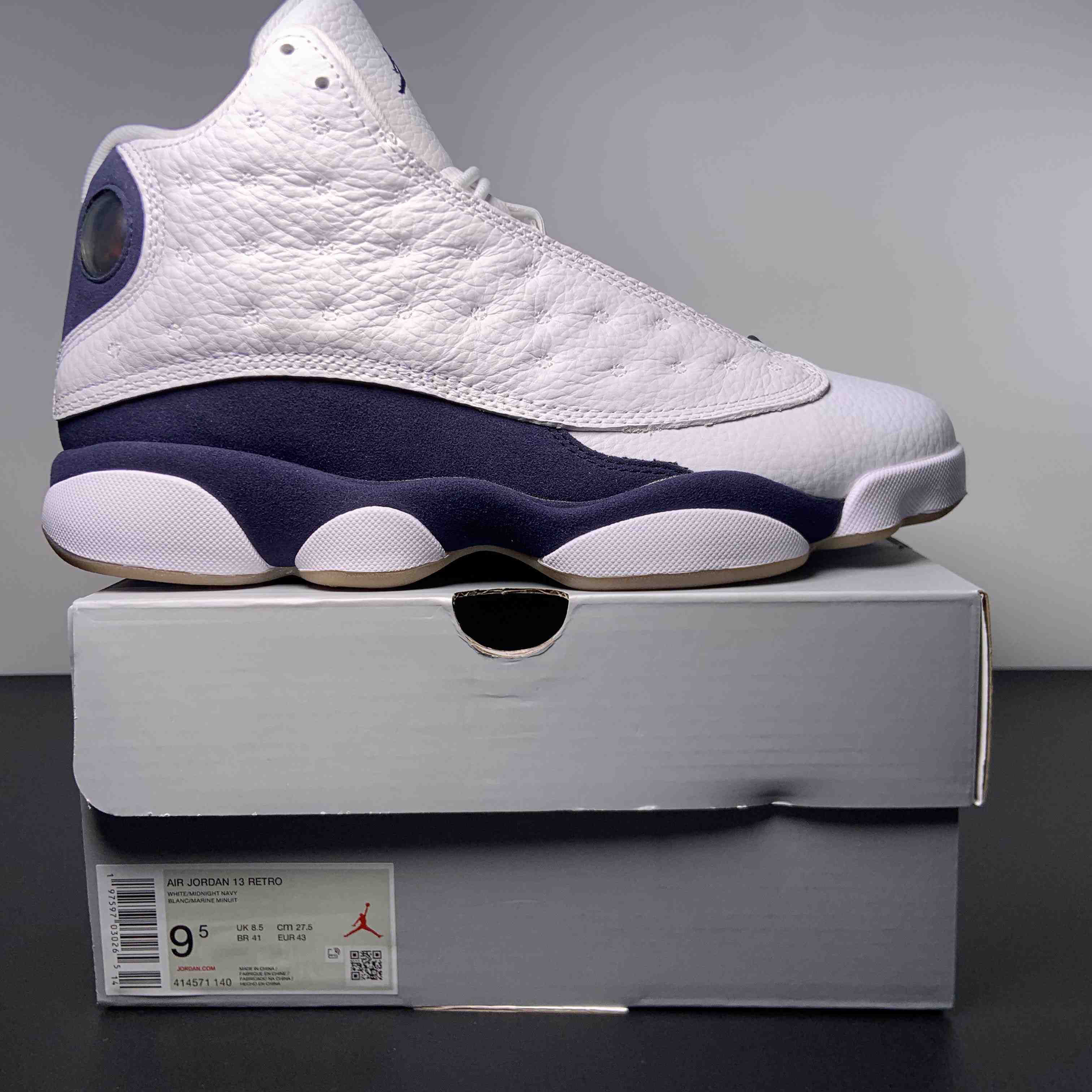 Air Jordan 13 “Midnight Navy Sneakers     414571-140 - DesignerGu