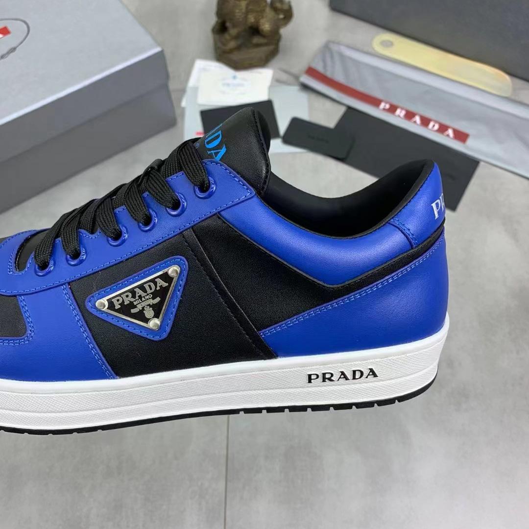 Prada Downtown Leather Sneakers - DesignerGu