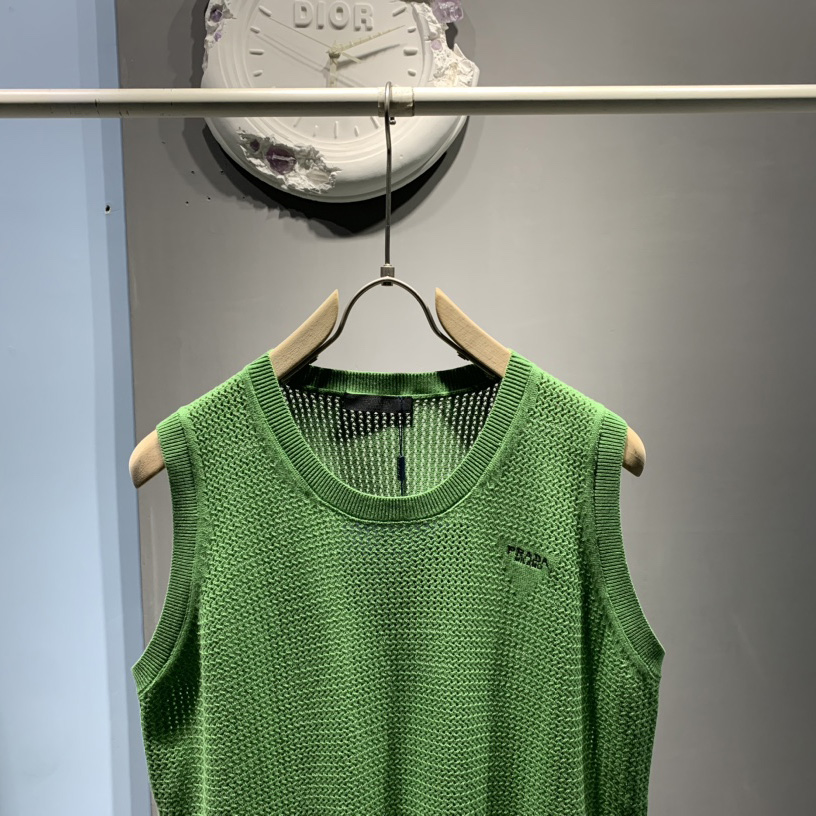 Prada Mesh Knit Tank Top - DesignerGu