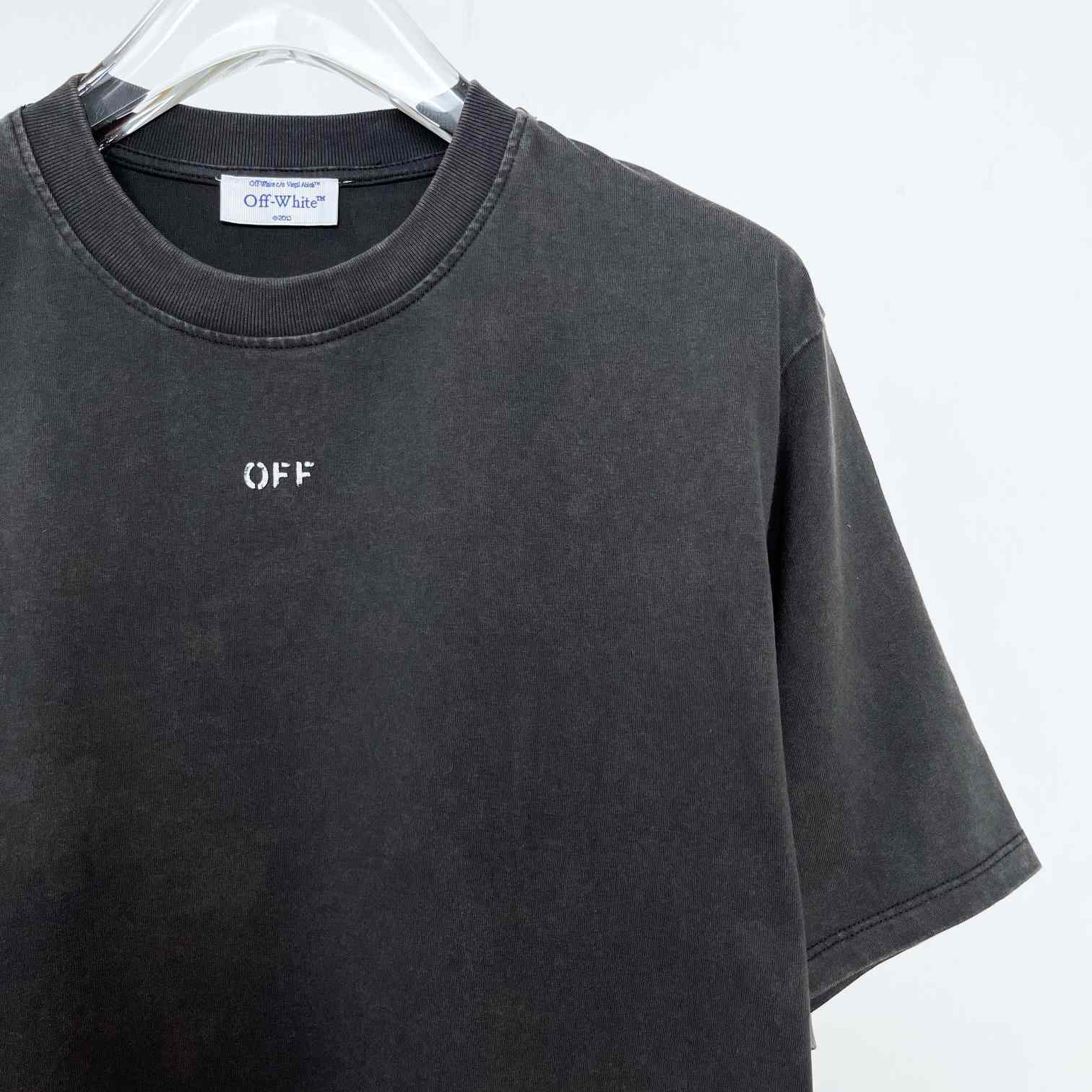 Off White Cotton T-shirt - DesignerGu