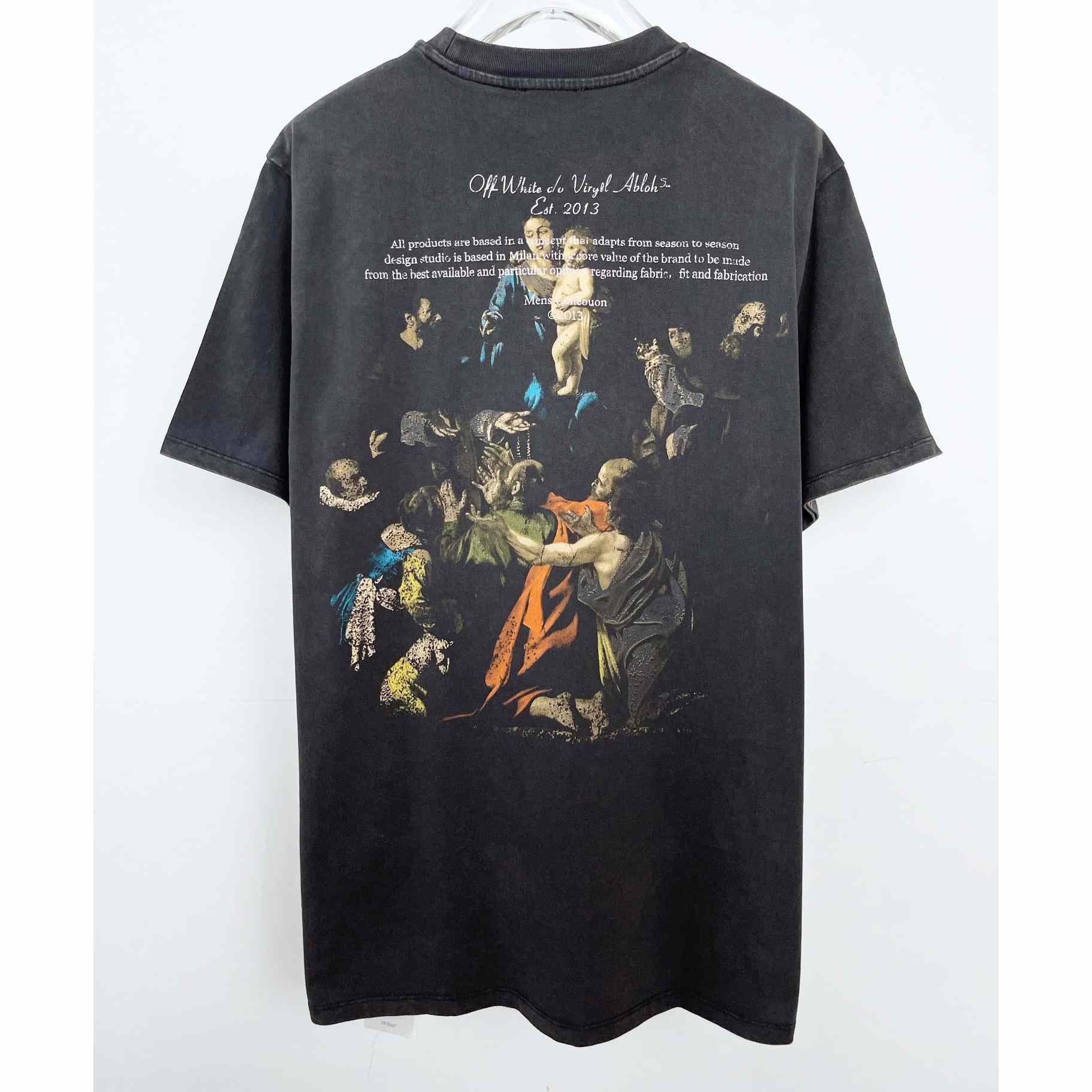 Off White Cotton T-shirt - DesignerGu