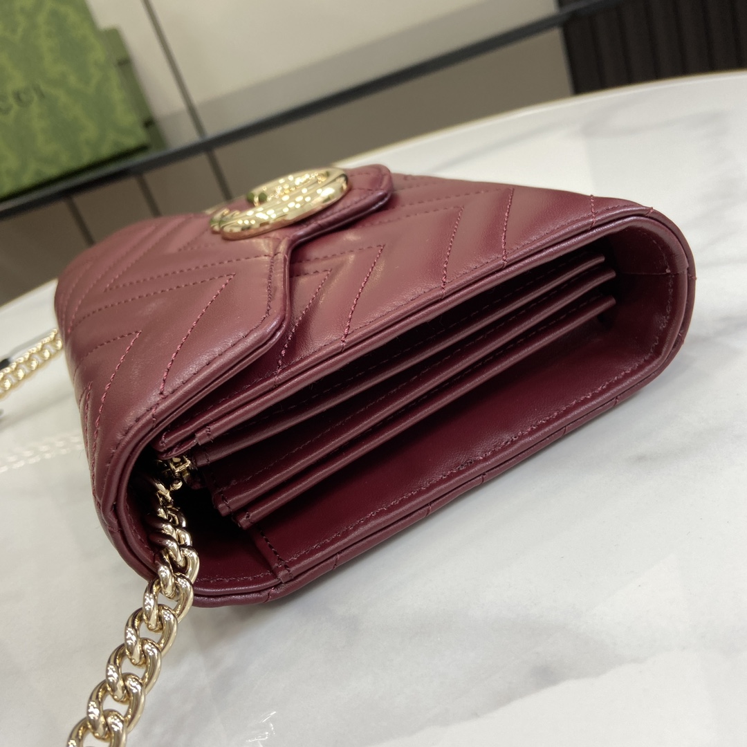 Gucci GG Marmont Super Mini Bag(20-13-6cm)   - DesignerGu