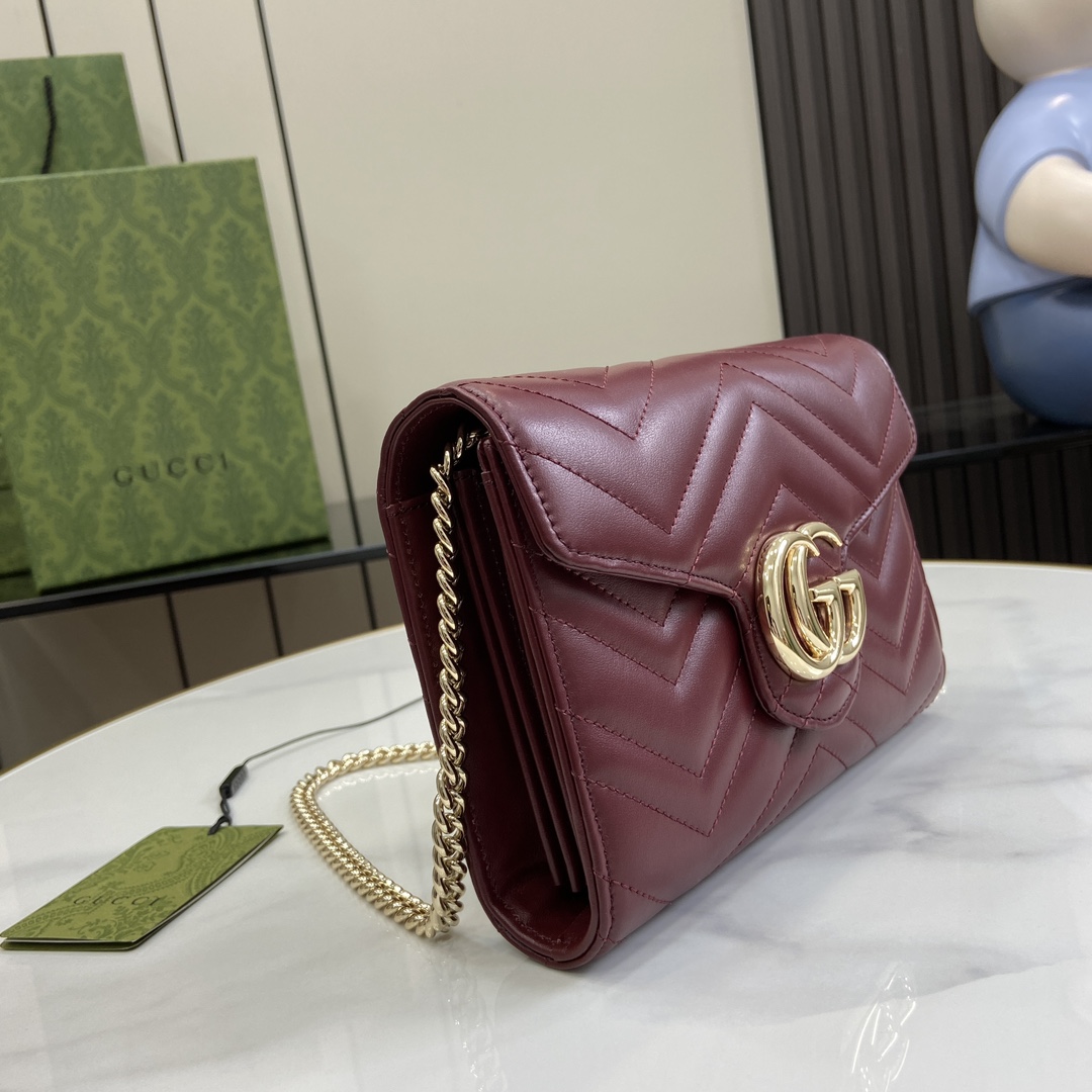 Gucci GG Marmont Super Mini Bag(20-13-6cm)   - DesignerGu