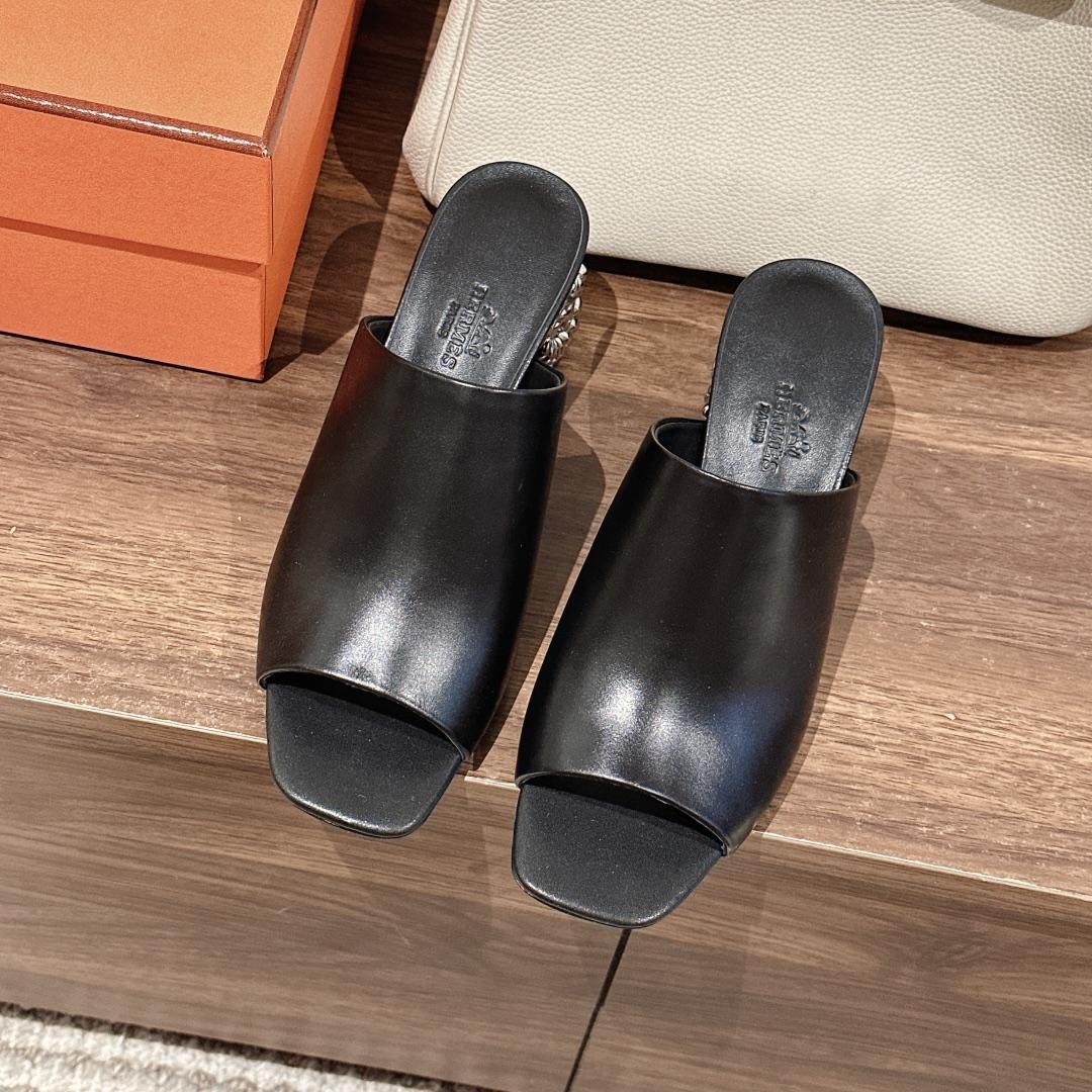 Hermes Glossy 60 Sandal - DesignerGu