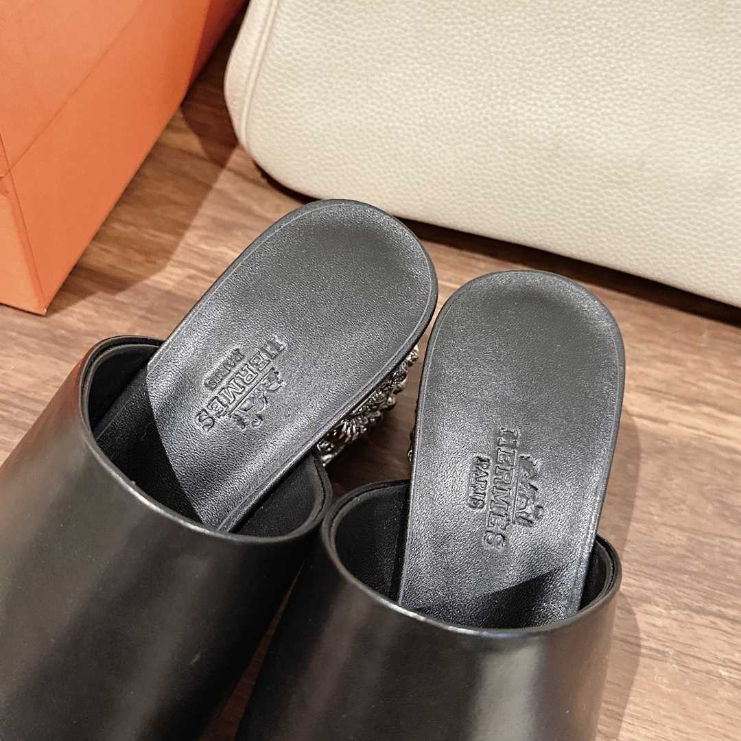 Hermes Glossy 60 Sandal - DesignerGu