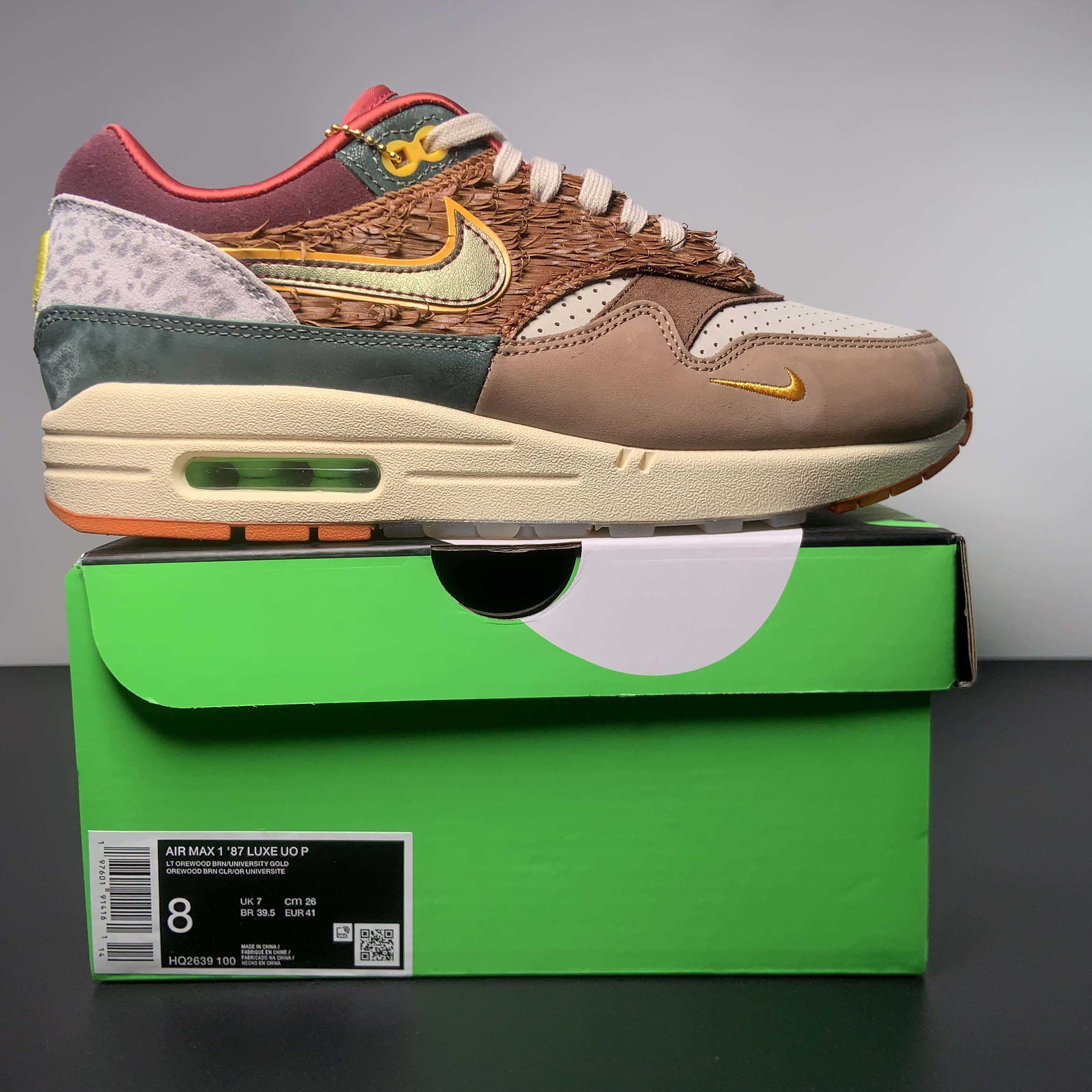 Division Street x Nike Air Max 1 Sneakers    HQ2639-100 - DesignerGu