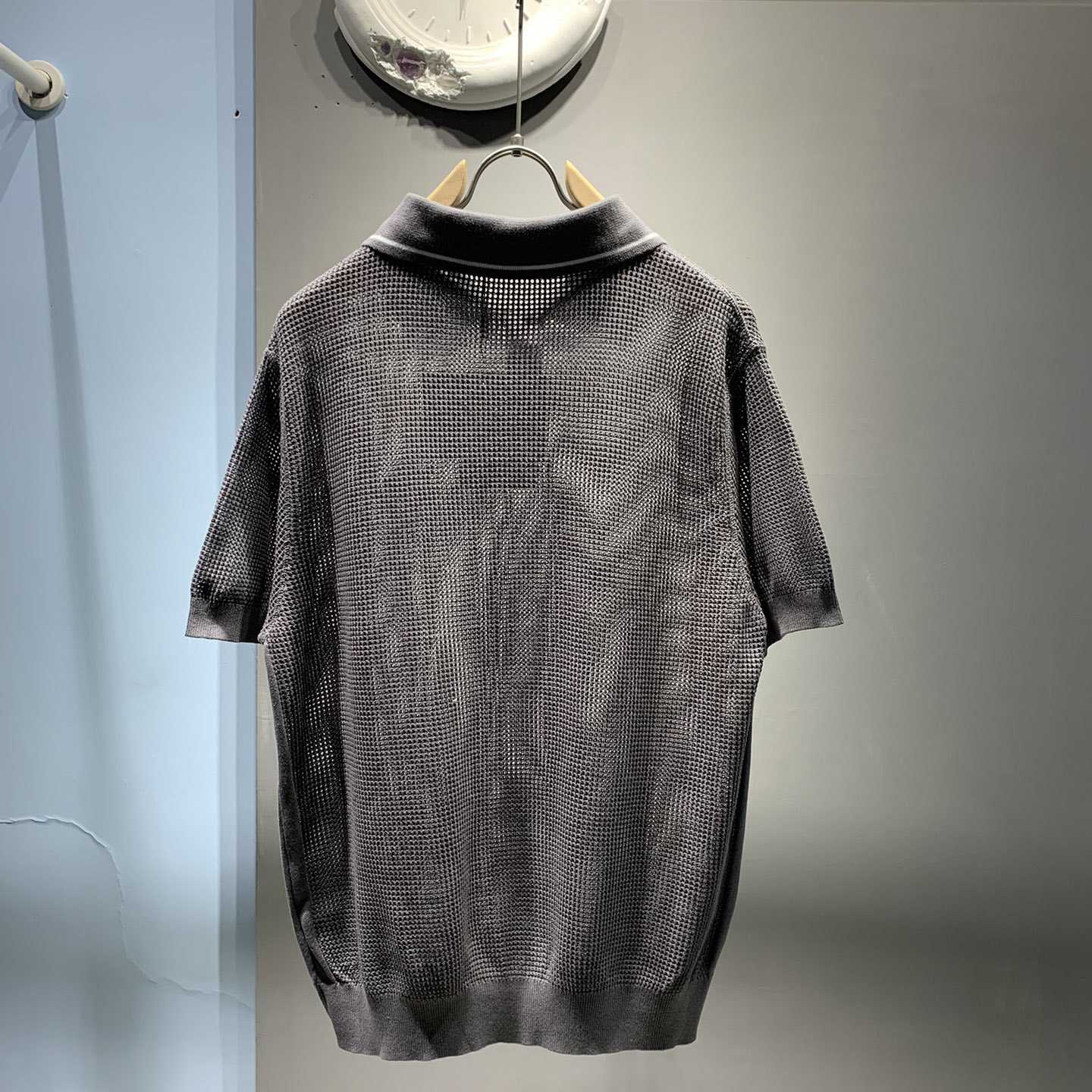 Prada Cotton And Silk Polo Shirt - DesignerGu