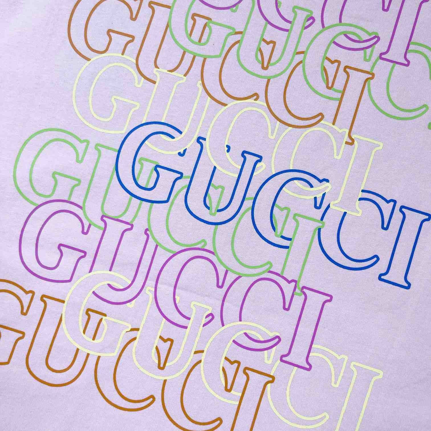 Gucci Cotton Jersey T-shirt With Gucci Print  - DesignerGu