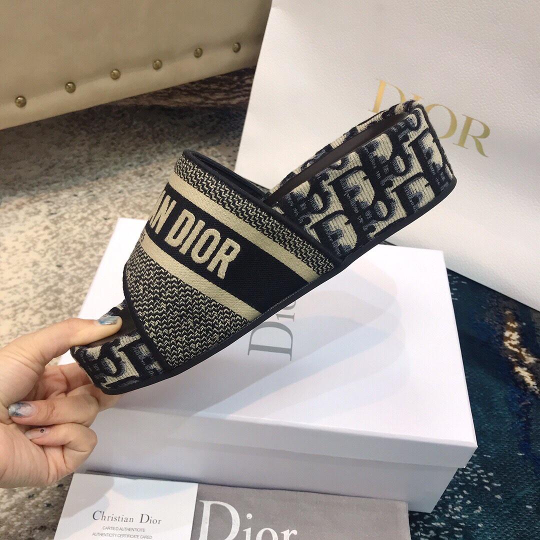 Dior Oblique D-Way Platform Sandals - DesignerGu