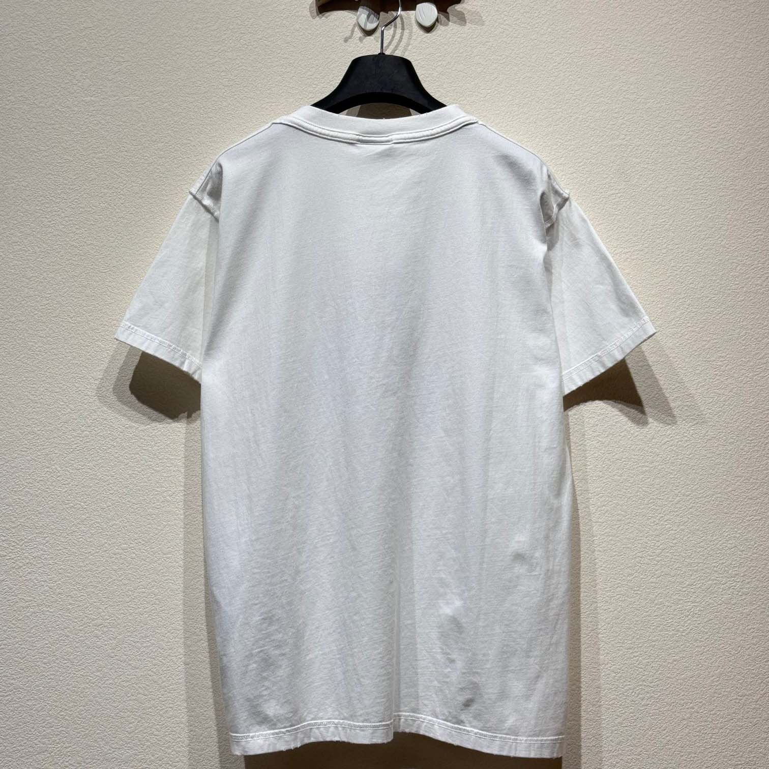 Balenciaga T-Shirt Oversized In White - DesignerGu