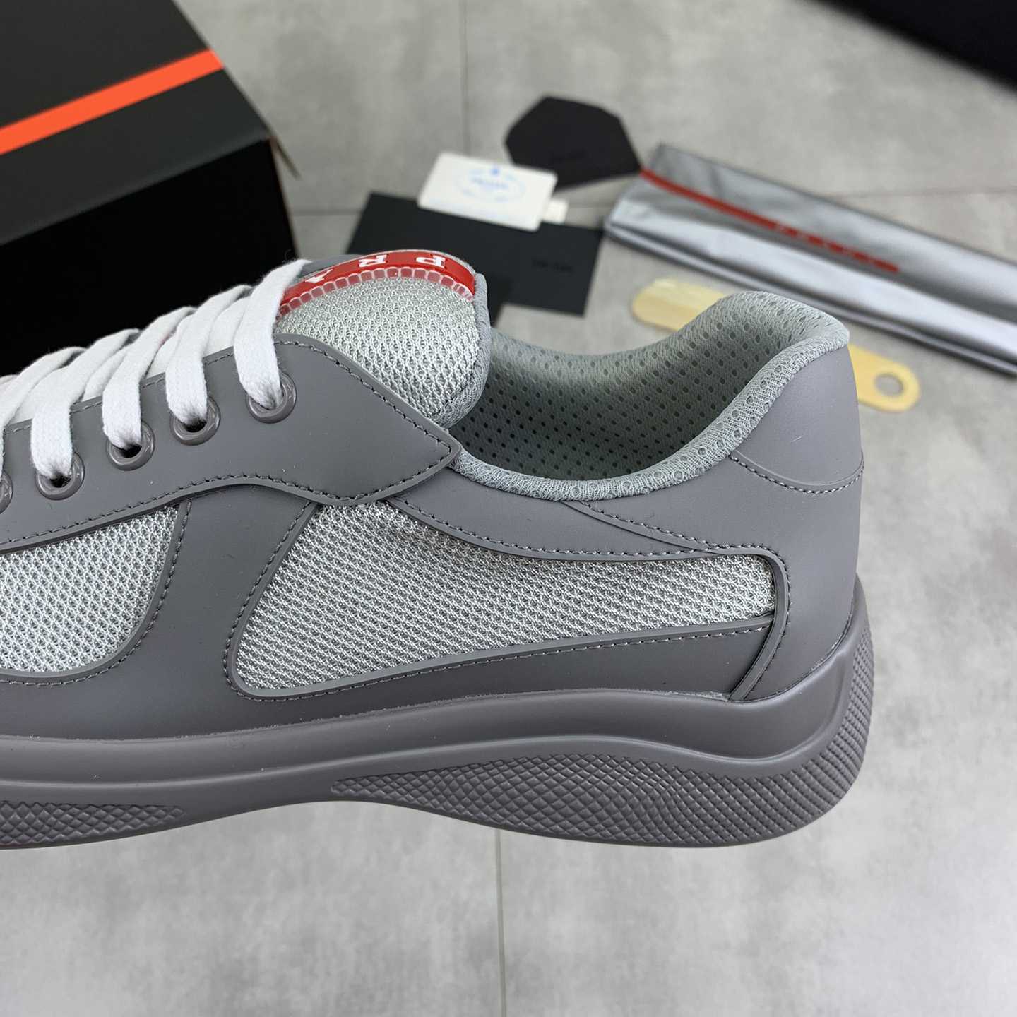 Prada America's Cup Soft Rubber And Bike Fabric Sneakers - DesignerGu