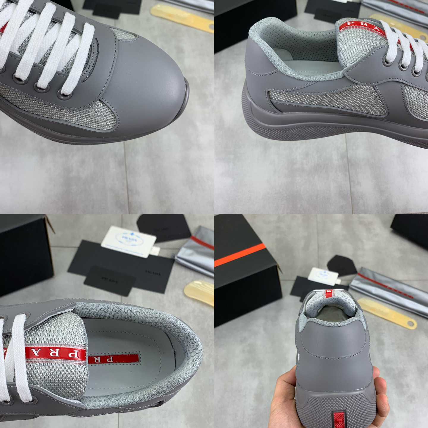 Prada America's Cup Soft Rubber And Bike Fabric Sneakers - DesignerGu