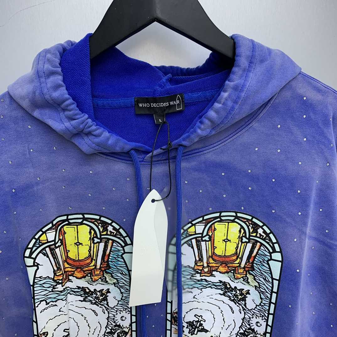 Who Decides War Chalice Embroidered Hooded Sweatshirt - DesignerGu