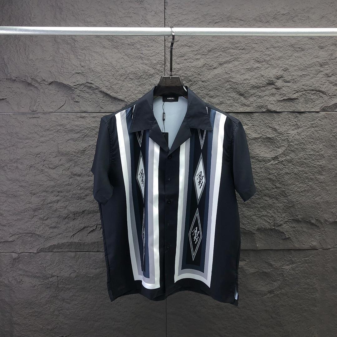 Amiri Diamond Bowling Shirt - DesignerGu