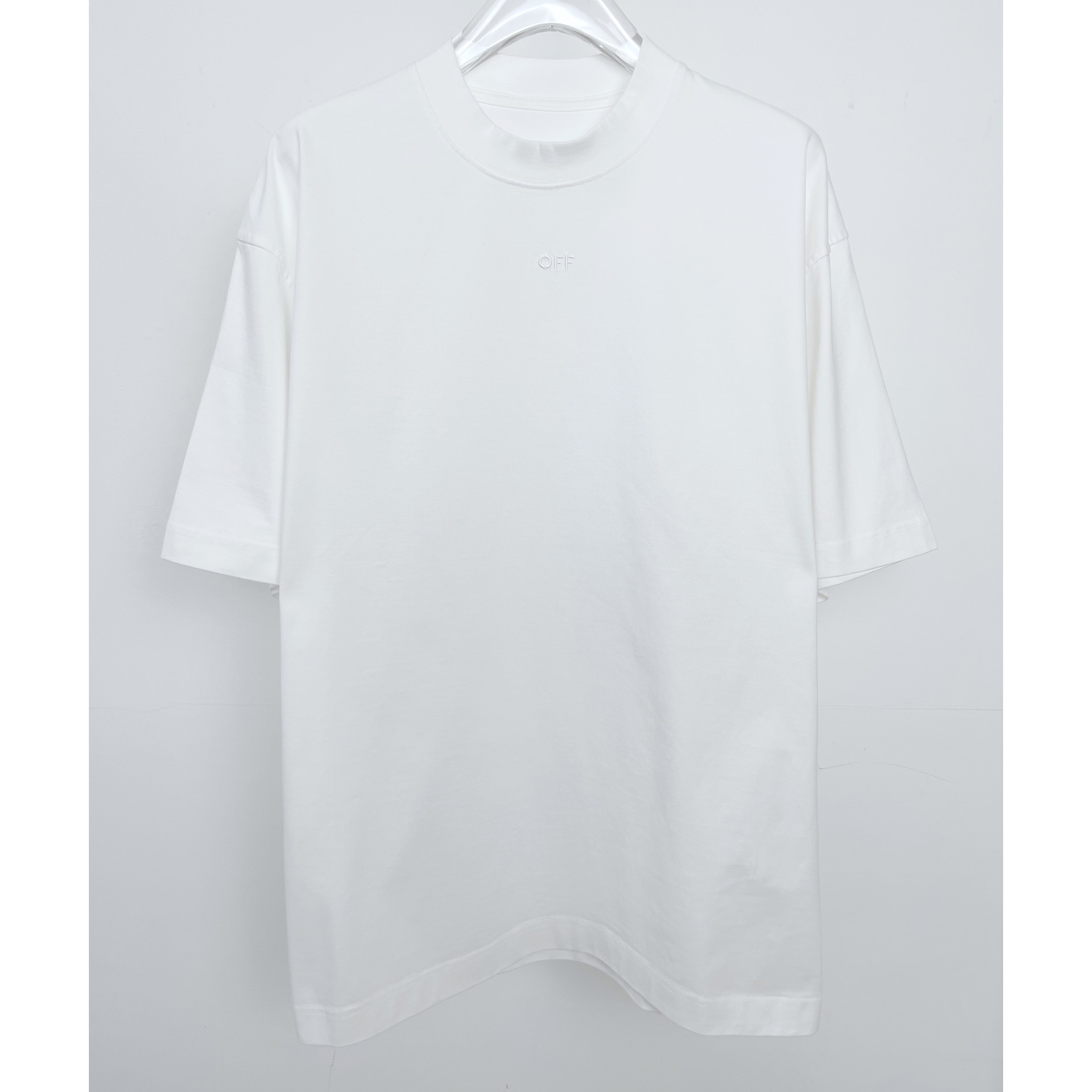 Off White Cotton T-shirt - DesignerGu