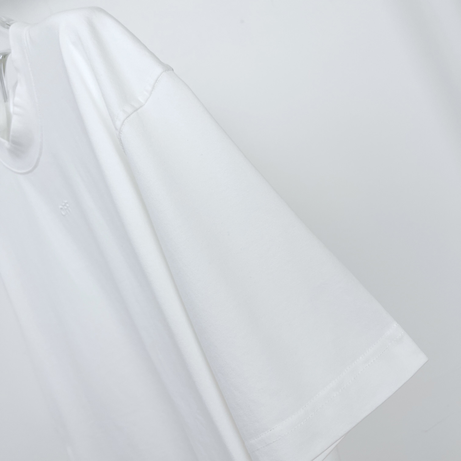 Off White Cotton T-shirt - DesignerGu