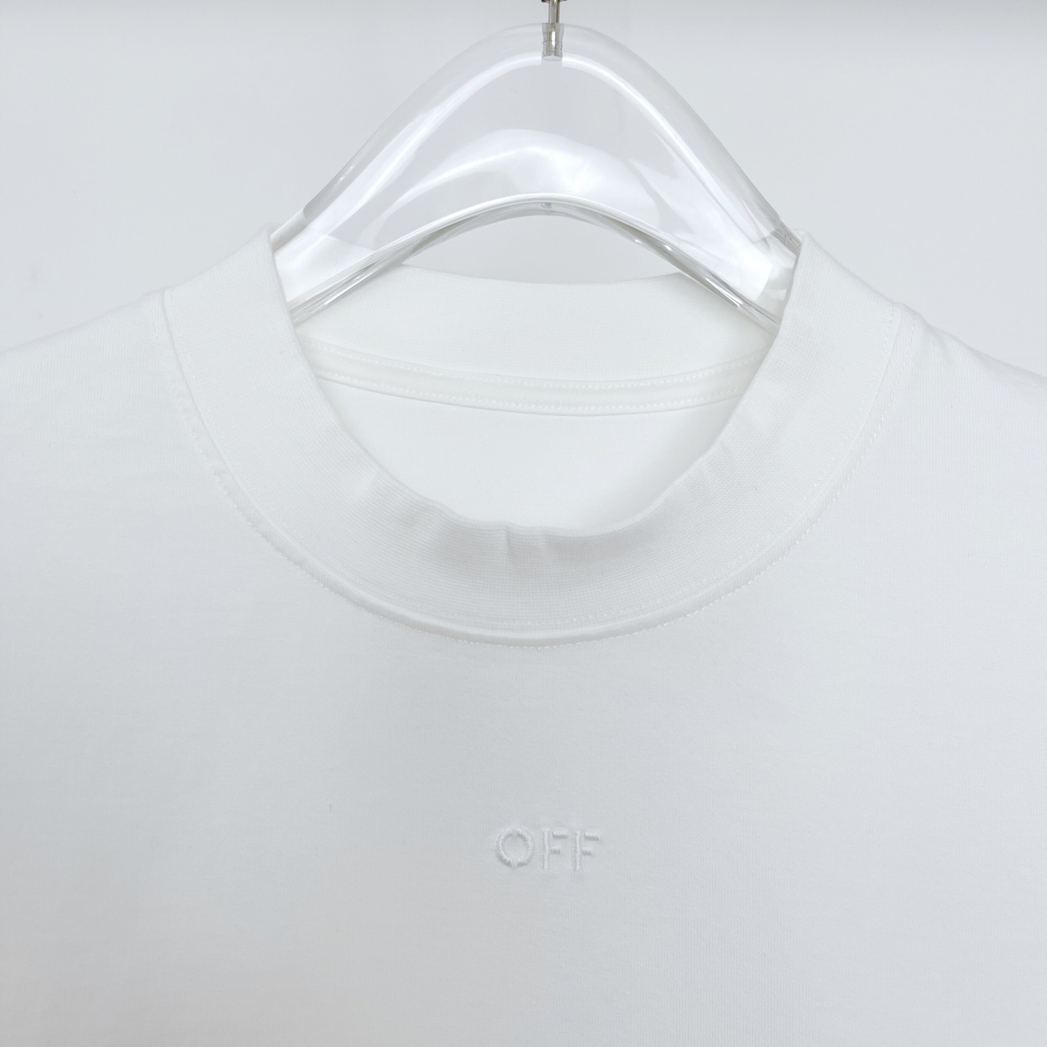 Off White Cotton T-shirt - DesignerGu