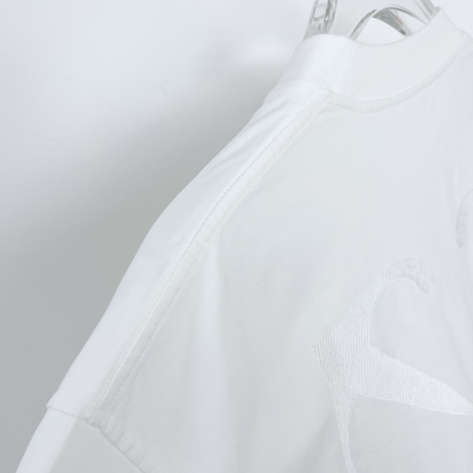 Off White Cotton T-shirt - DesignerGu