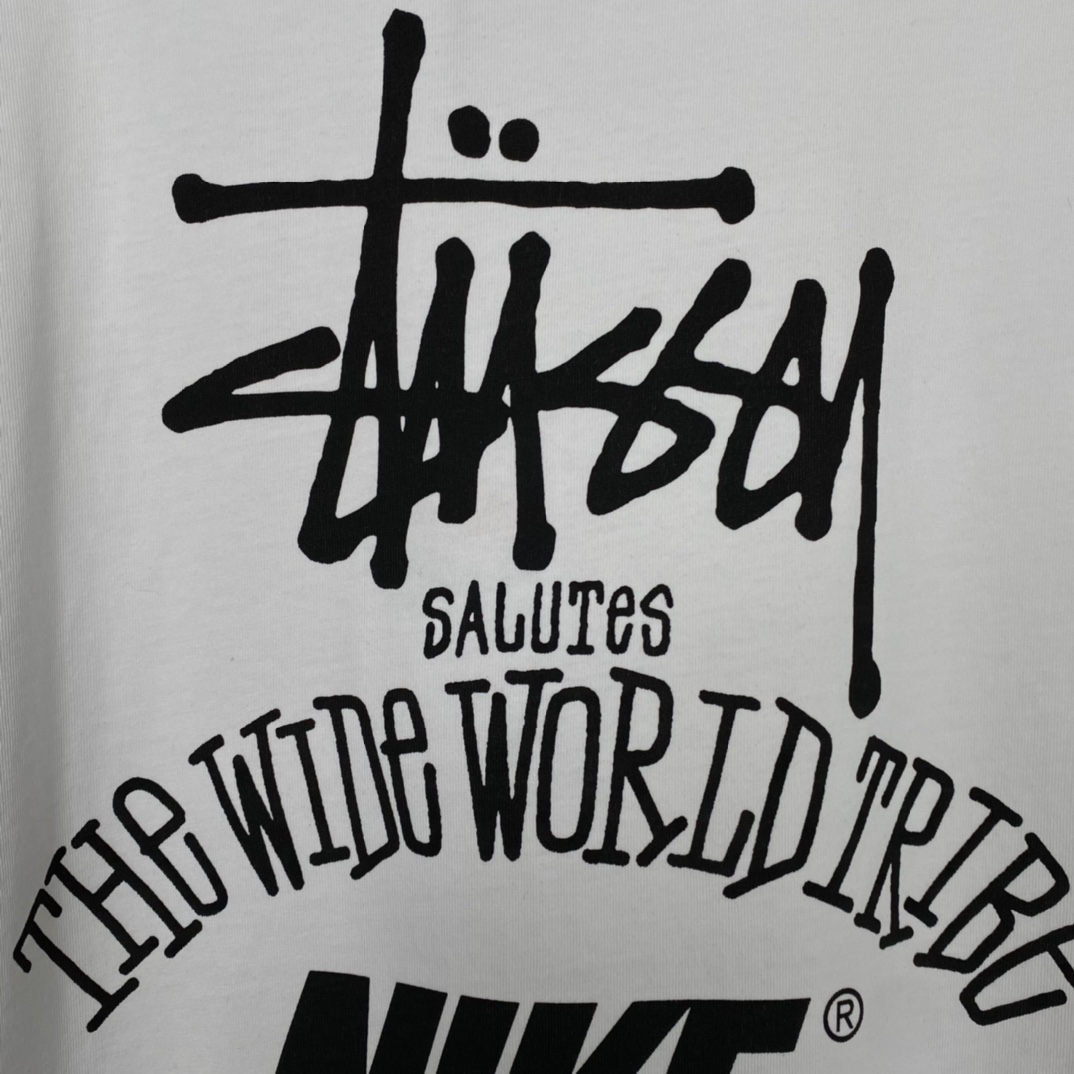 Nike x Stussy The Wide World Tribe T-Shirt - DesignerGu