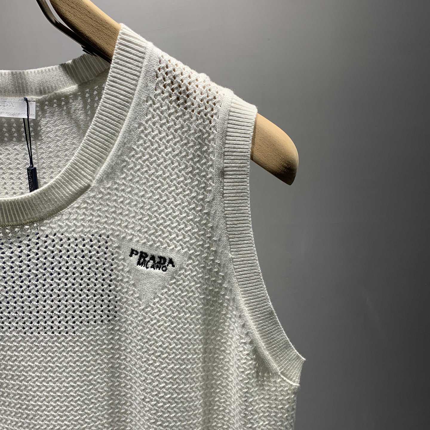 Prada Mesh Knit Tank Top - DesignerGu