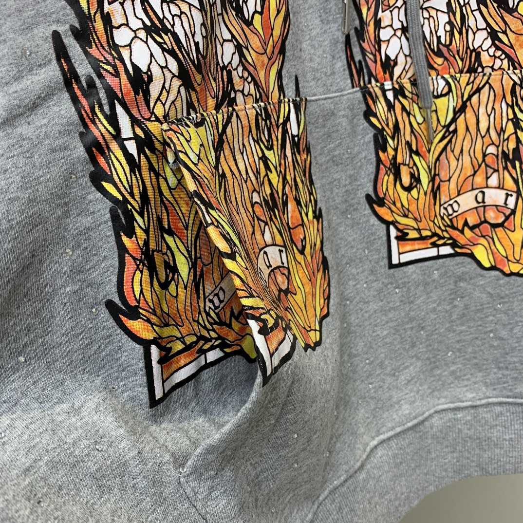 Who Decides War Flame Glass Hooded Sweatshirt - DesignerGu