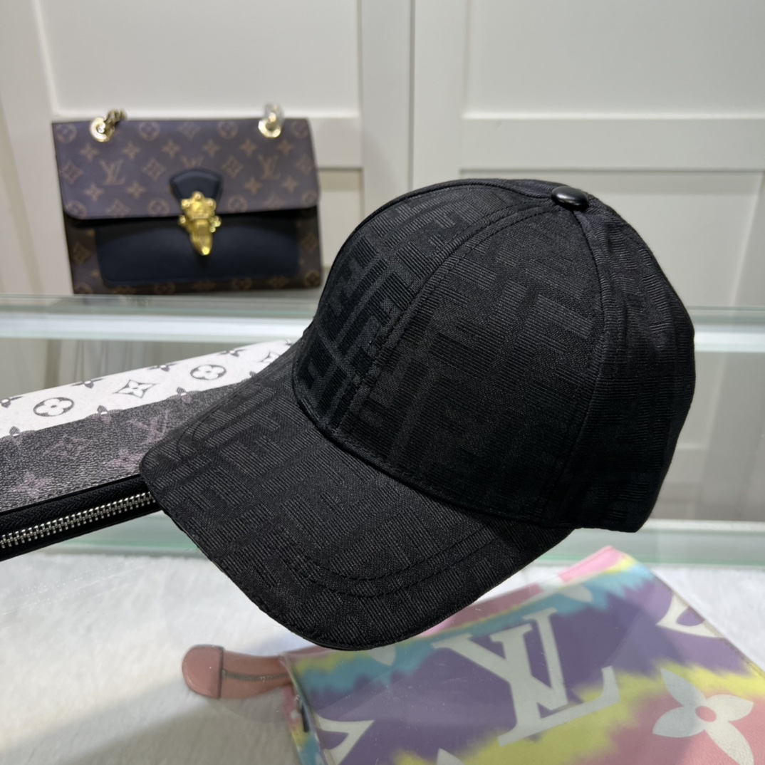 Fendi FF  Logo Baseball Cap - DesignerGu