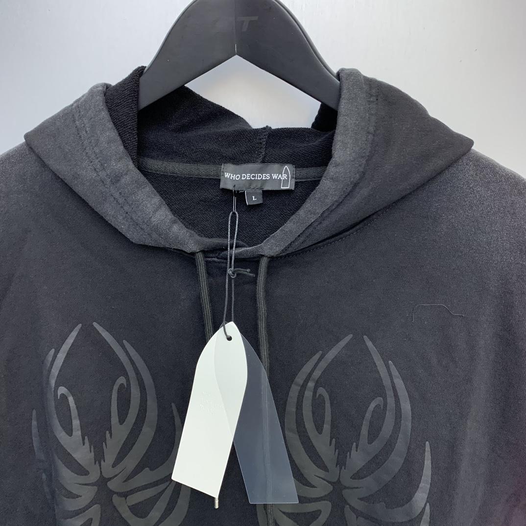 Who Decides War Black Winged Hoodie - DesignerGu