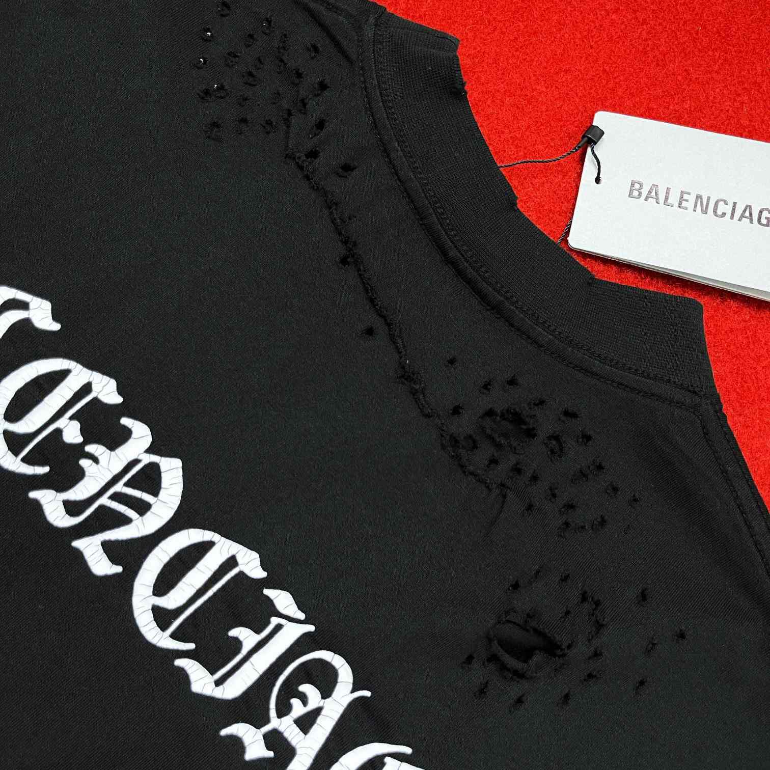 Balenciaga T-Shirt Oversized In Black - DesignerGu