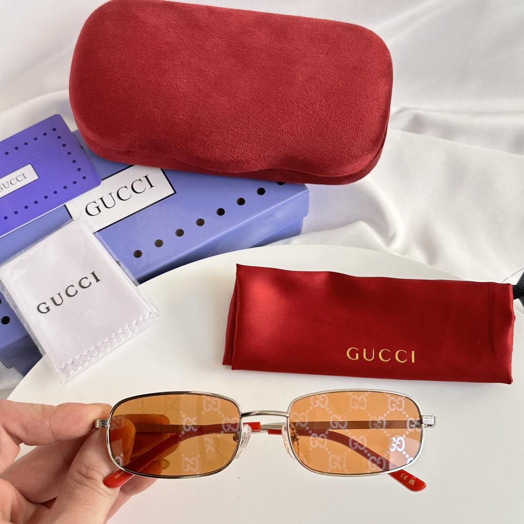 Gucci Rectangular Frame Sunglasses  GG1457S  - DesignerGu