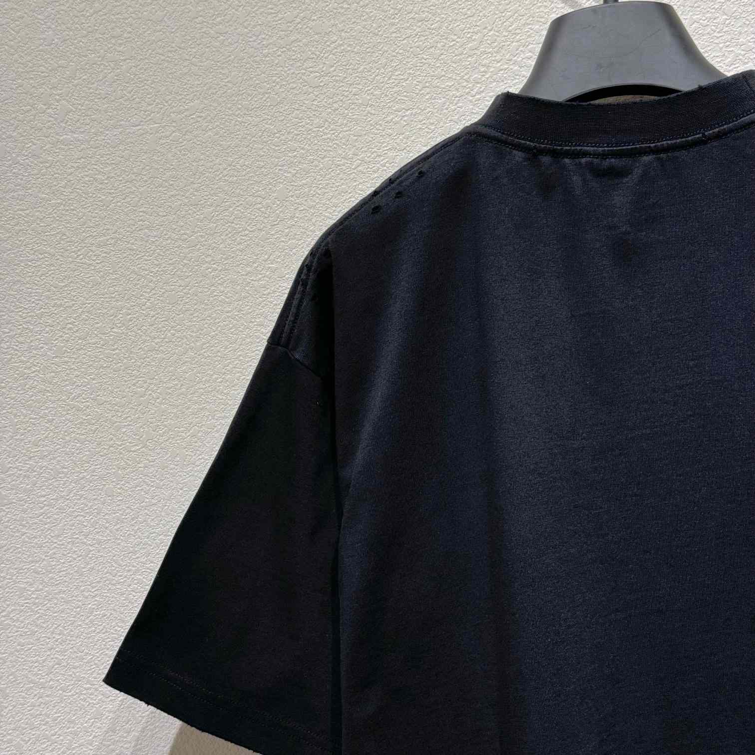 Balenciaga Agaicnelab T-Shirt Oversized Fit In Black - DesignerGu