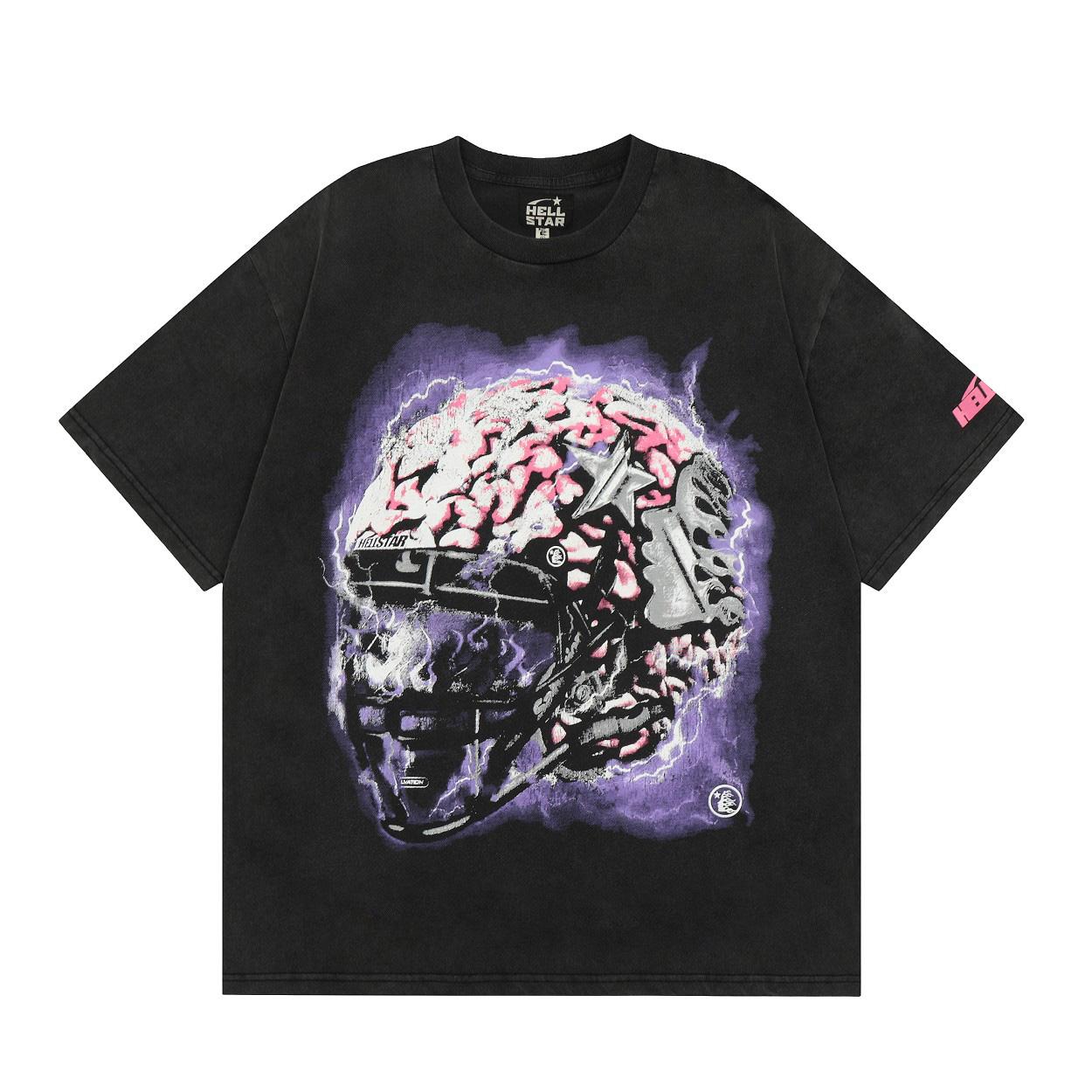 Hellstar Helmet Short Sleeve Tee - DesignerGu