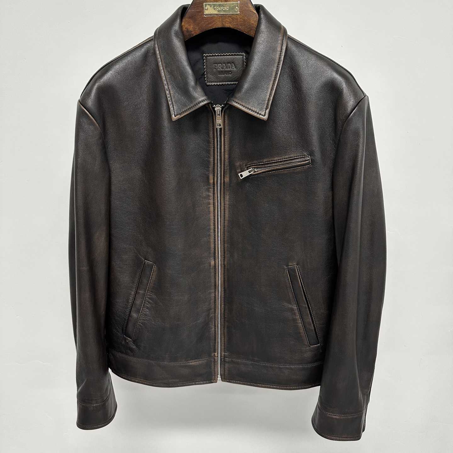 Prada Leather Jacket - DesignerGu