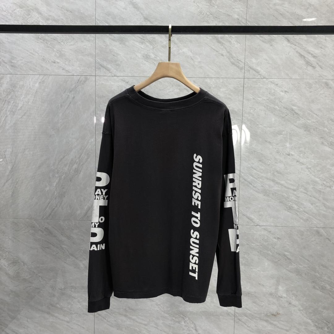 Saint Michael x Pay Money To My Pain Long Sleeve Tee Black - DesignerGu