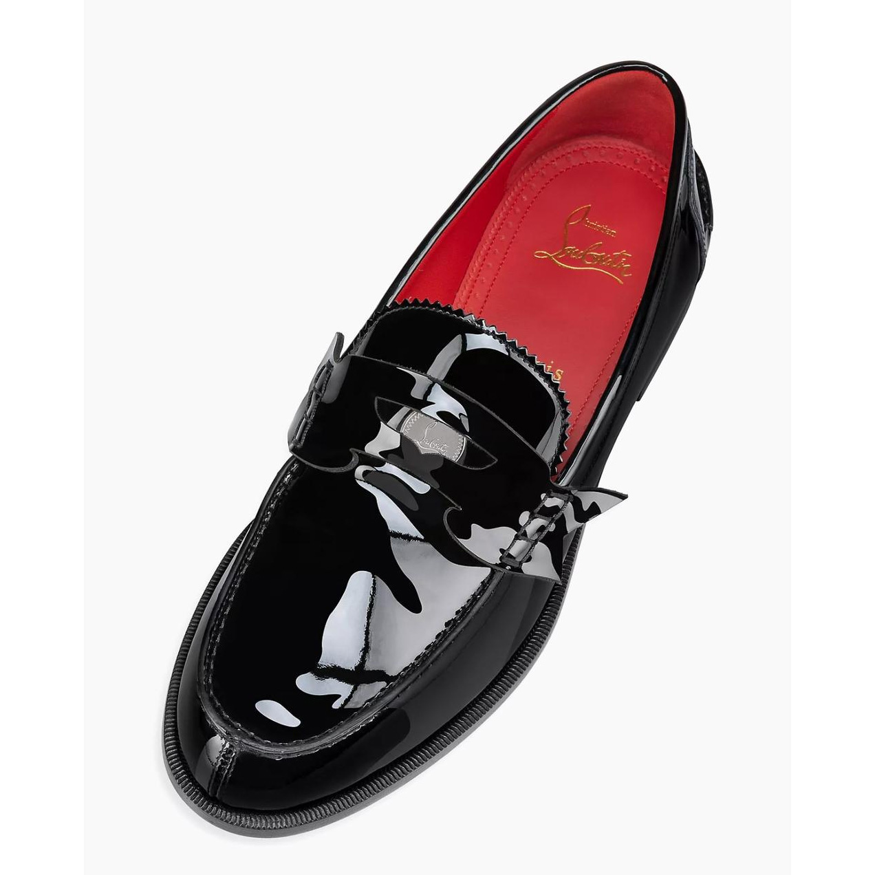 Christian Louboutin Loafers - Patent calf leather - Black  - DesignerGu