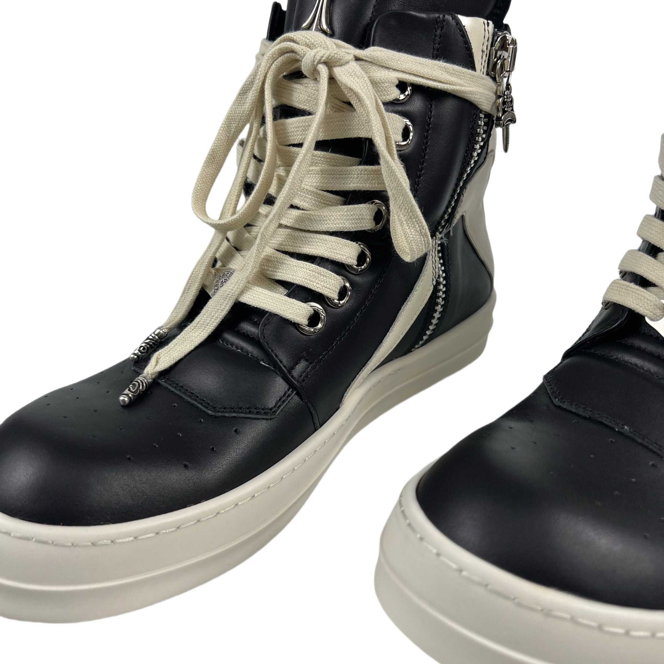 Chrome Hearts x Rick Owens Geobasket High 'Black' - DesignerGu