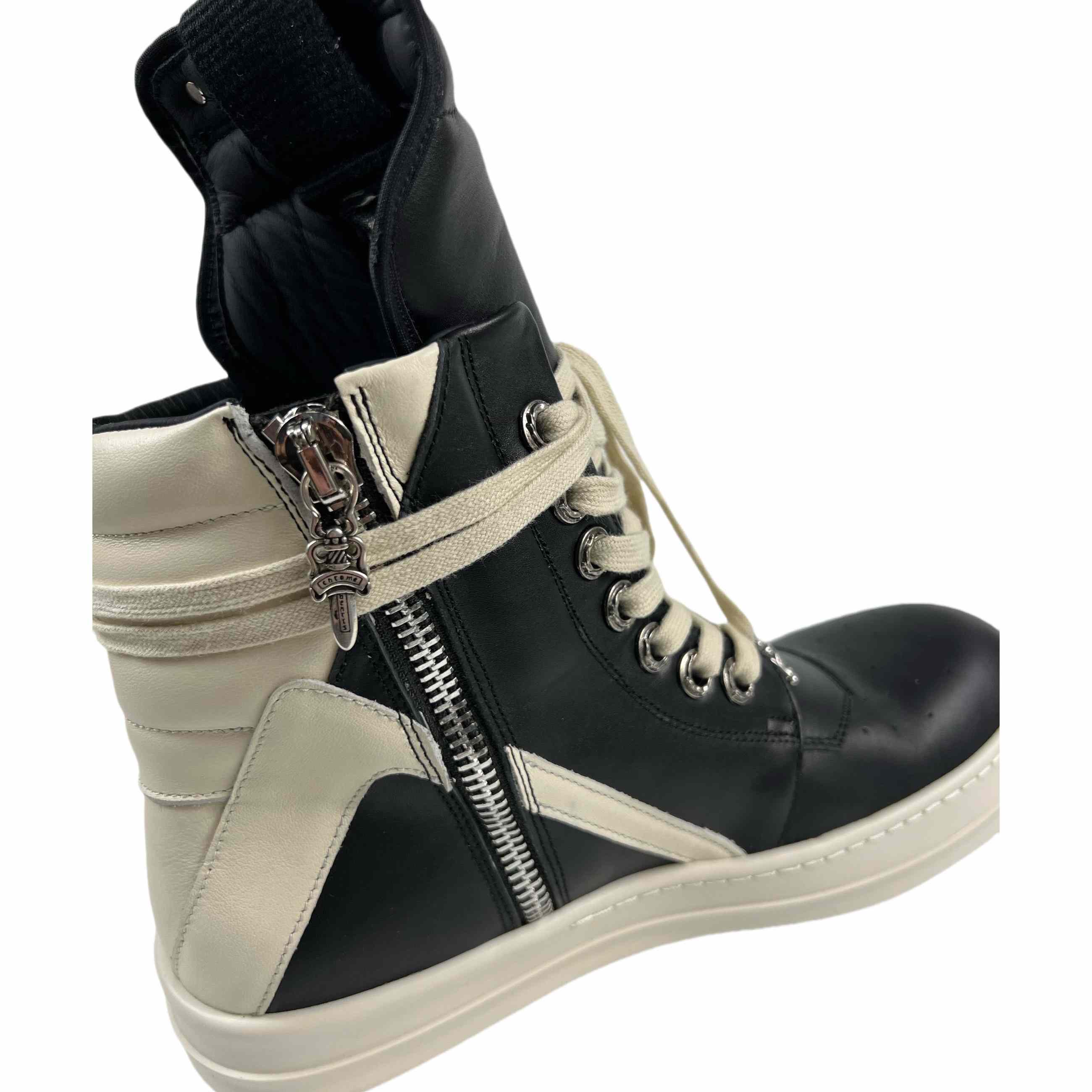 Chrome Hearts x Rick Owens Geobasket High 'Black' - DesignerGu