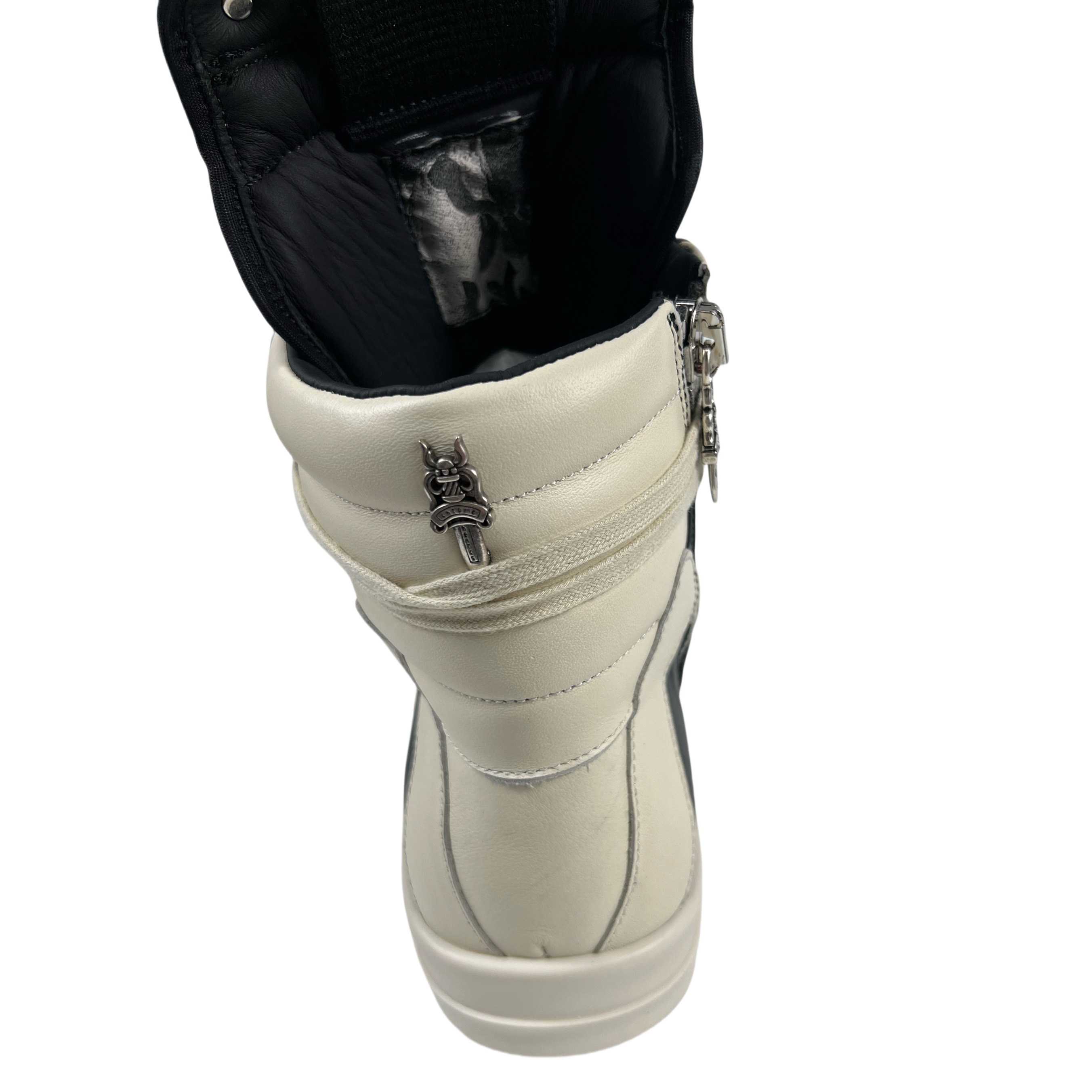 Chrome Hearts x Rick Owens Geobasket High 'Black' - DesignerGu