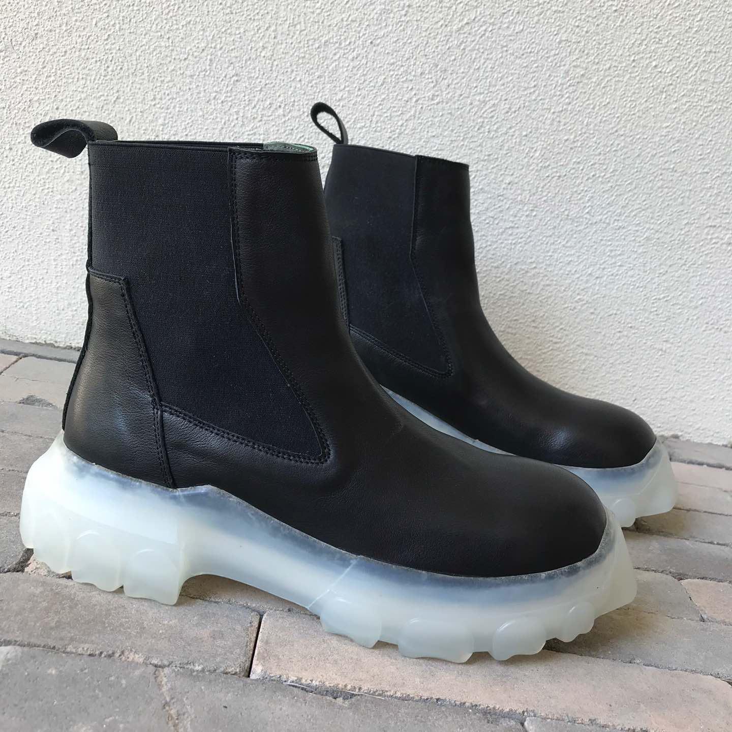 Rick Owens Leather Boots  - DesignerGu