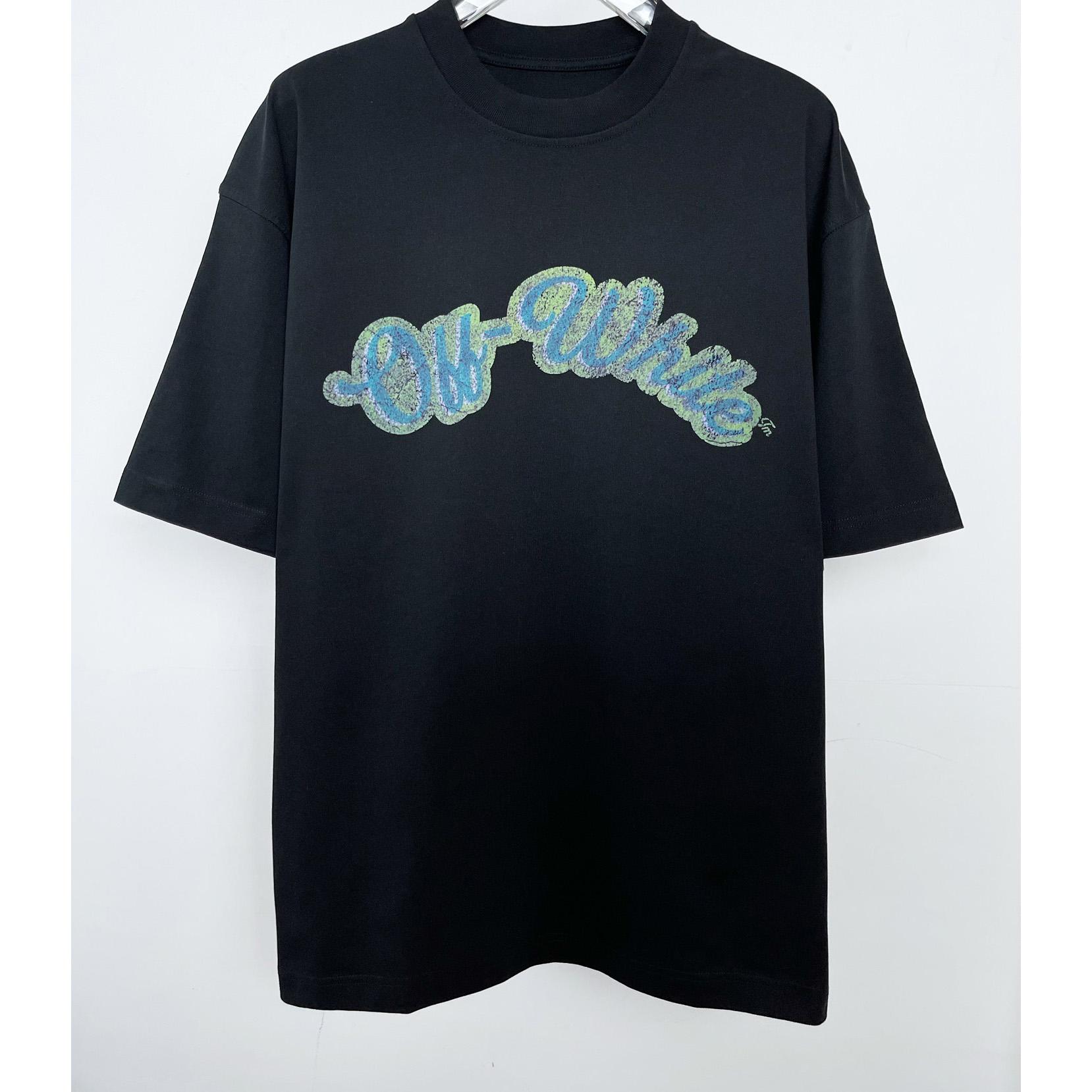 Off White Digit Bacchus Crew-Neck T-shirt - DesignerGu