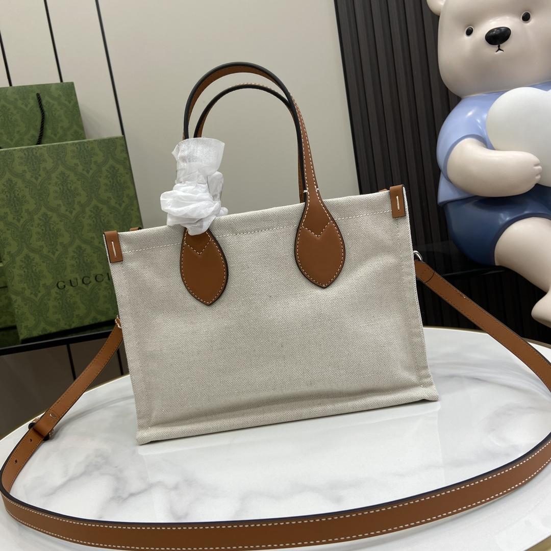 Gucci Mini Tote Bag With Gucci Print - DesignerGu