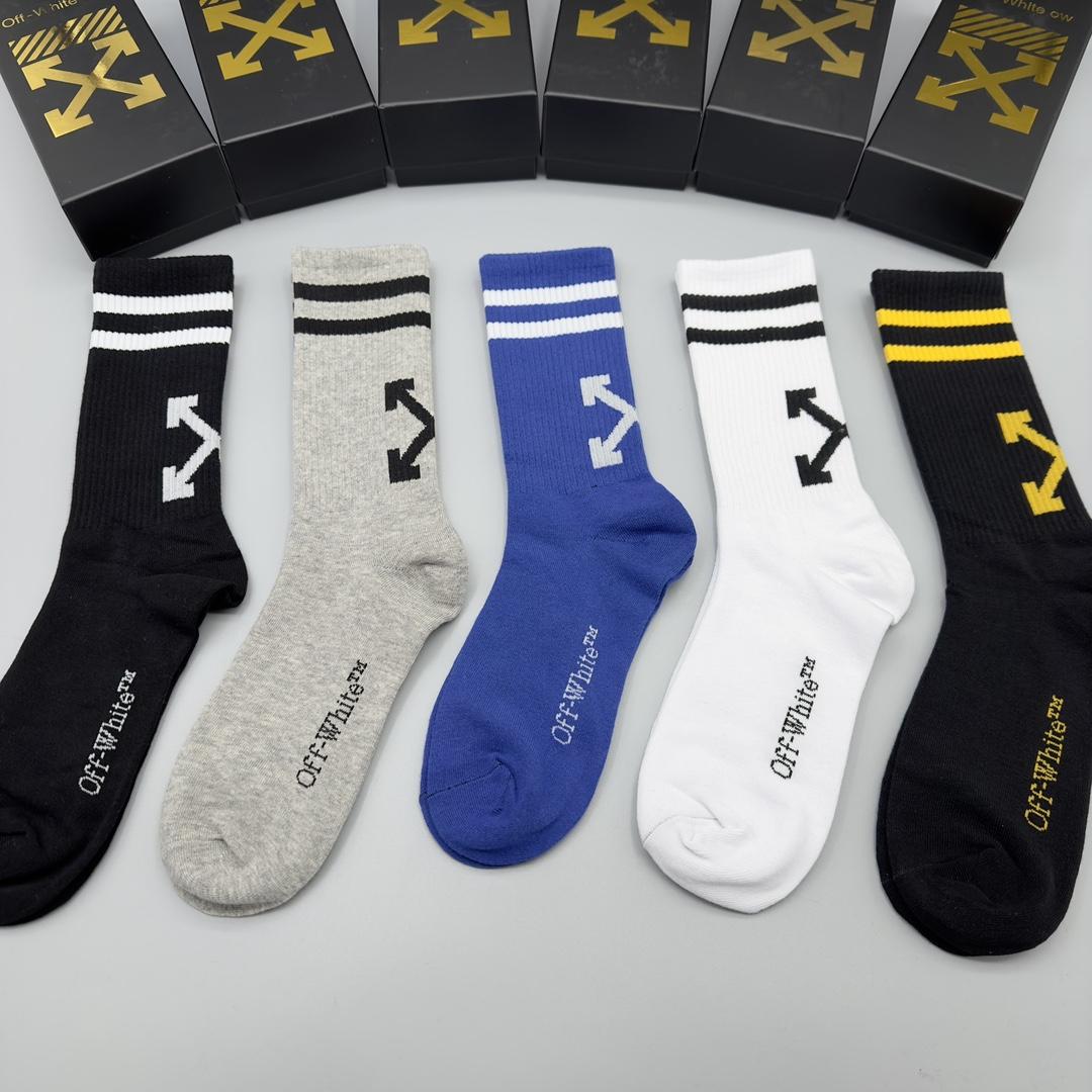 Off White Socks/Box - DesignerGu