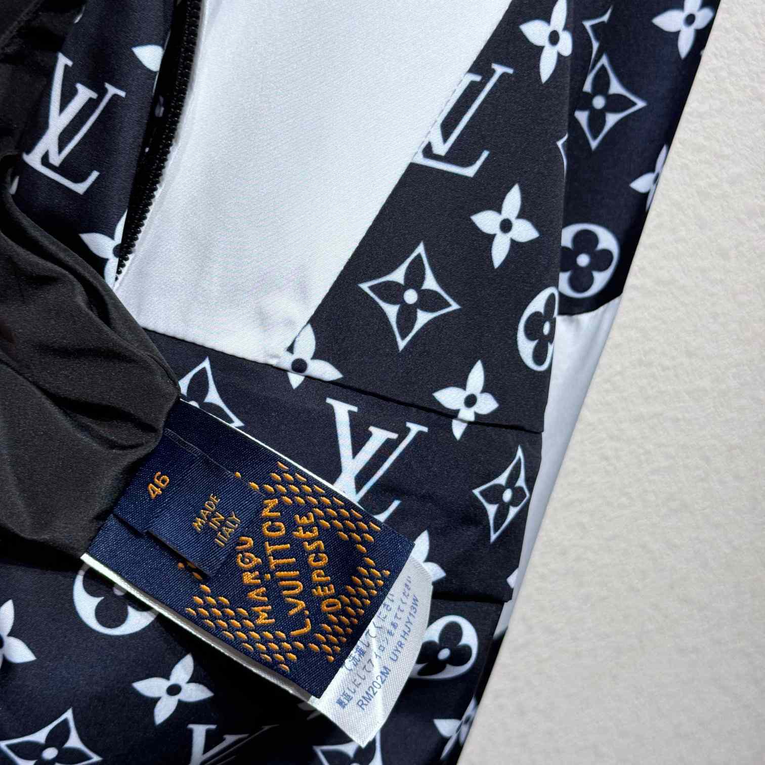 Louis Vuitton Monogram Printed Technical Track Top  1AFWJI - DesignerGu