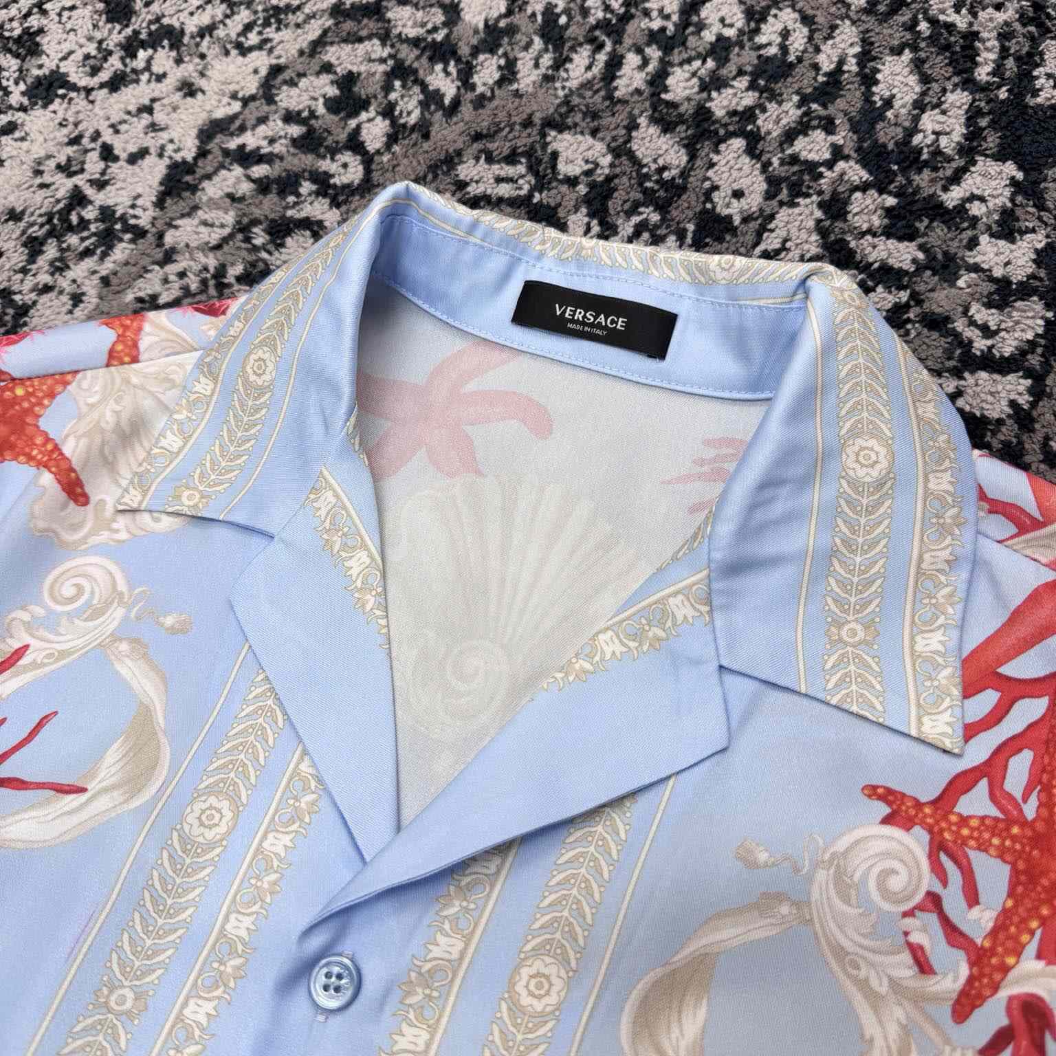 Versace Barocco Sea Silk Shirt & Shorts  - DesignerGu