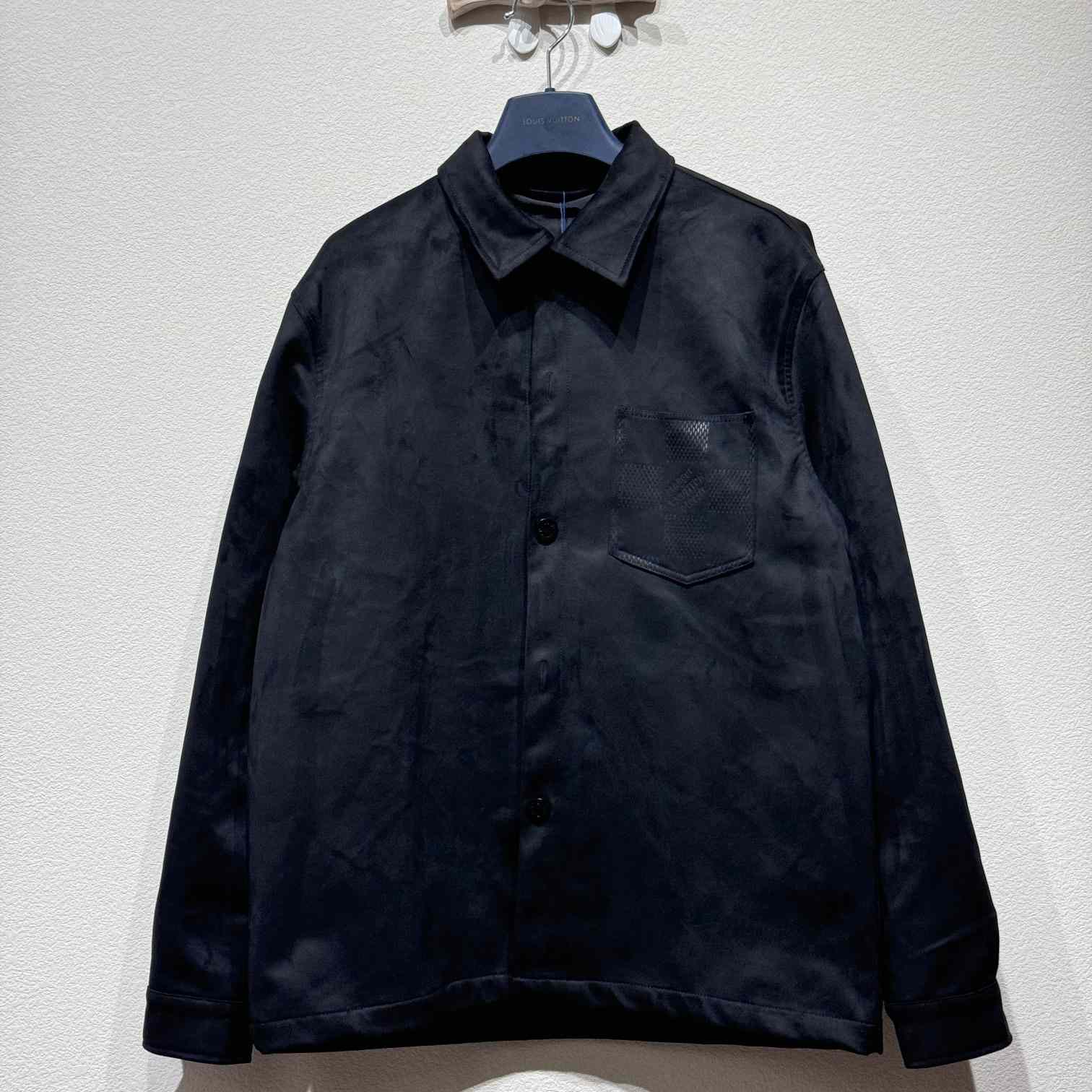 Louis Vuitton Long-Sleeved Suede Overshirt - DesignerGu