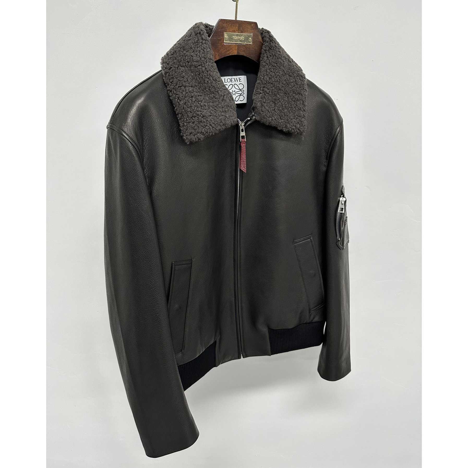 Loewe Bomber Jacket In Nappa Lambskin - DesignerGu