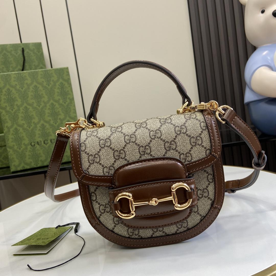 Gucci Horsebit 1955 Mini Top Handle Bag - DesignerGu