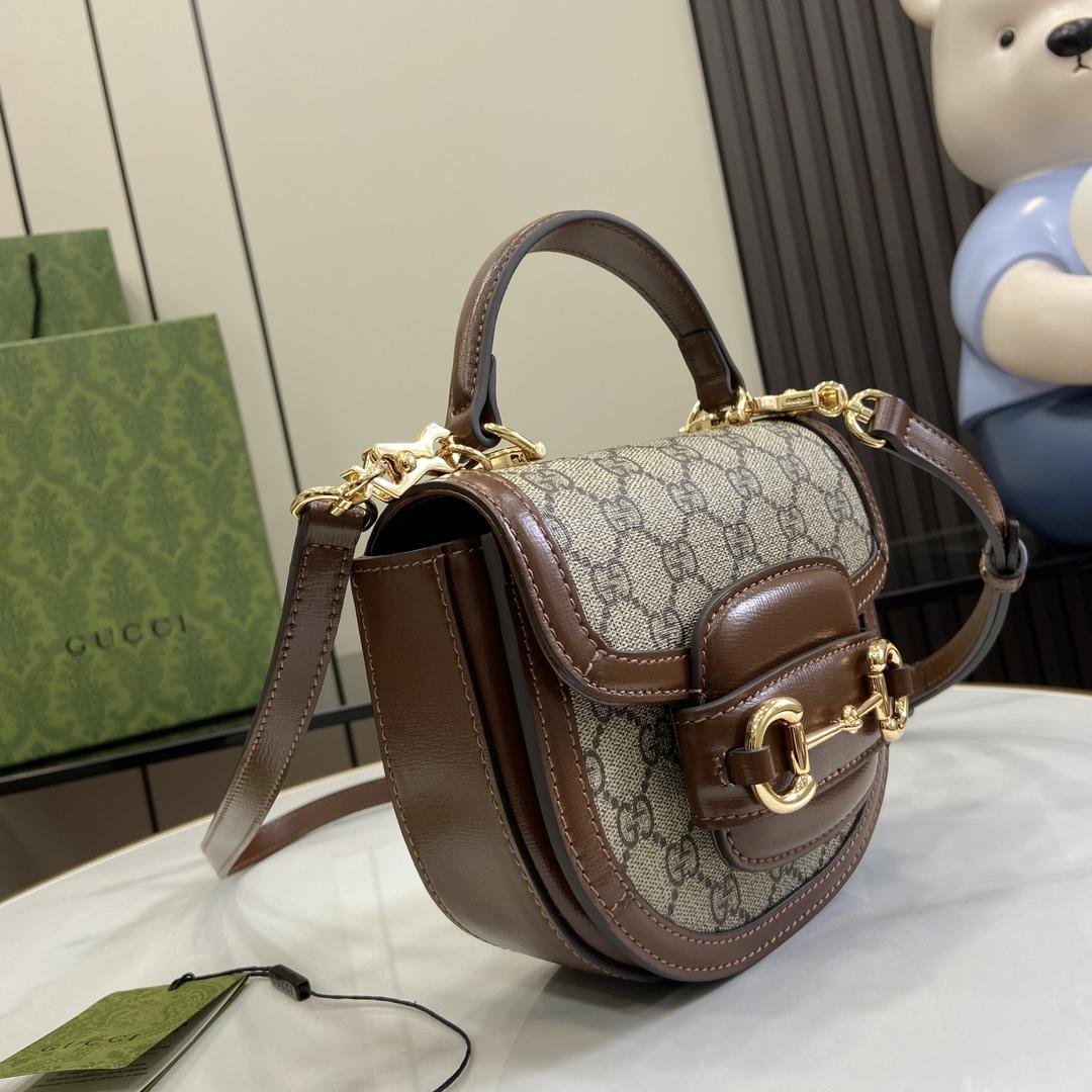 Gucci Horsebit 1955 Mini Top Handle Bag - DesignerGu