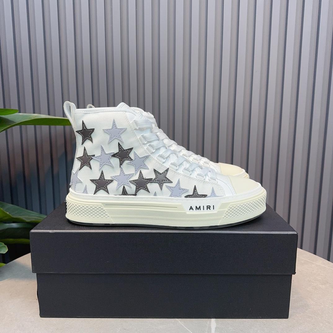 Amiri Stars Court High 'Grey' - DesignerGu