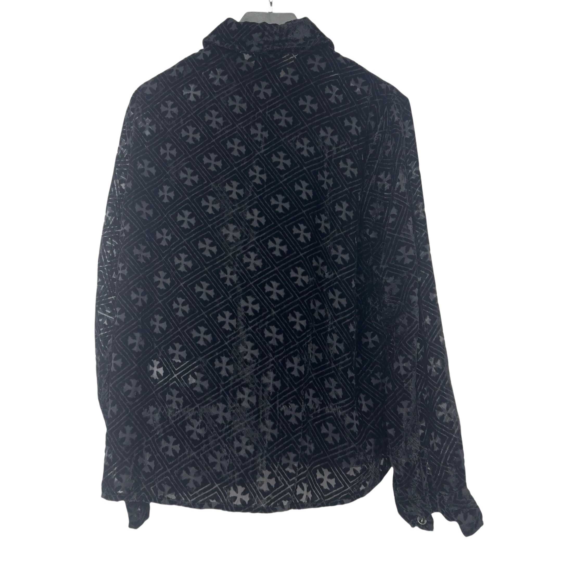 Chrome Hearts Heart Button Down Shirts  - DesignerGu